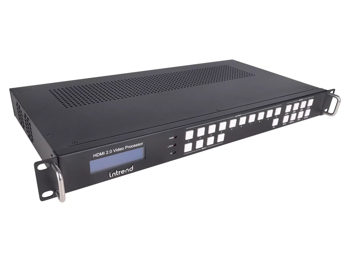 Контроллер видеостены Intrend ITDVW-4x9H4, 4×HDMI вход, 9×HDMI выход, 4K60 4:4:4