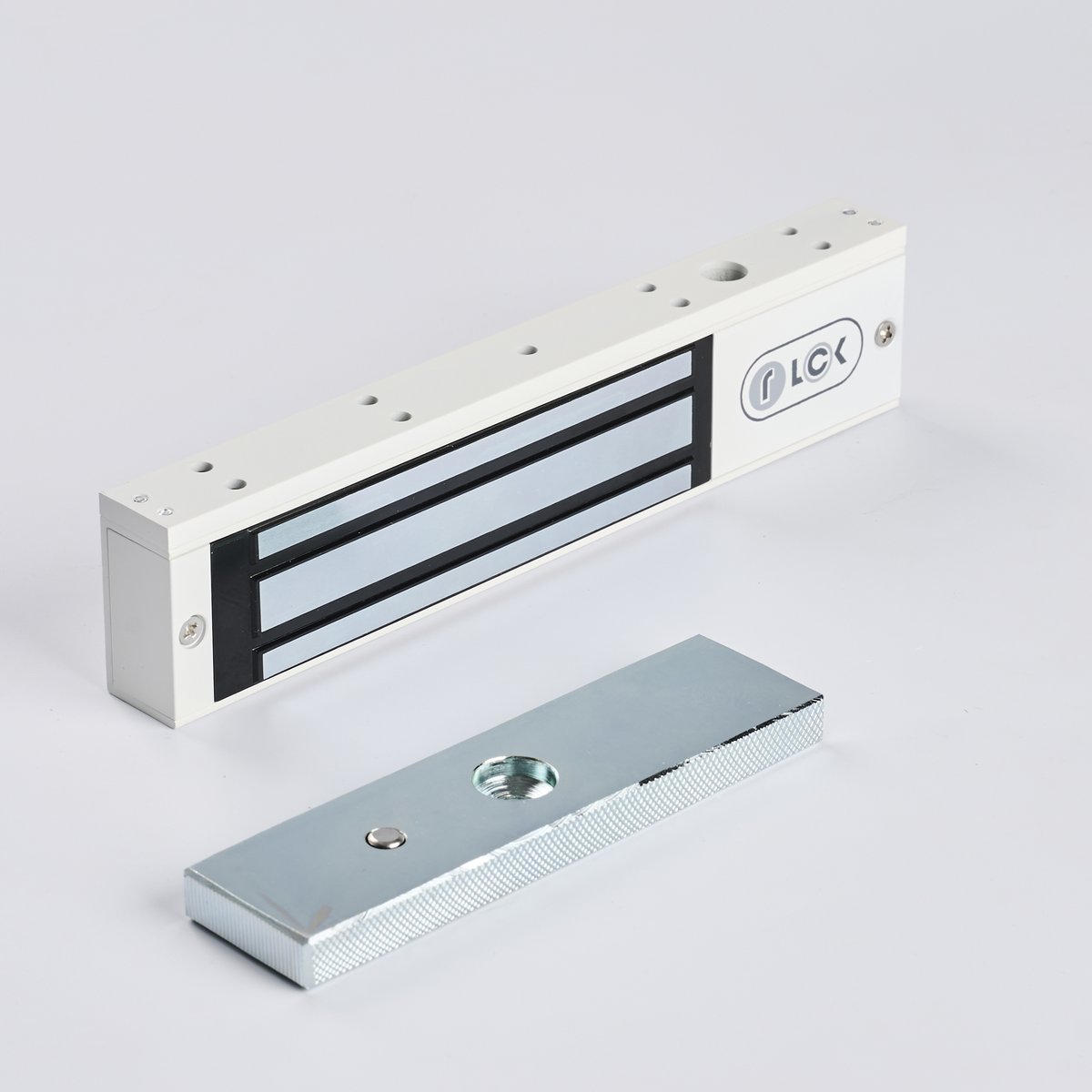 Электромагнитный замок R-Lock RL-EM180-00W, накладной, 180кг, DC12/24В, белый RAL 9016