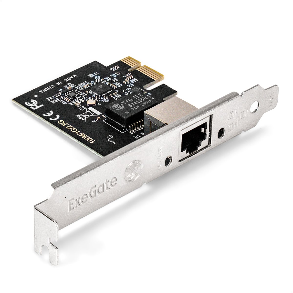 Сетевой адаптер EXEGATE EXE-251, PCI-E x1, 1×RJ45 2.5 Гбит/с, Realtek RTL8125B