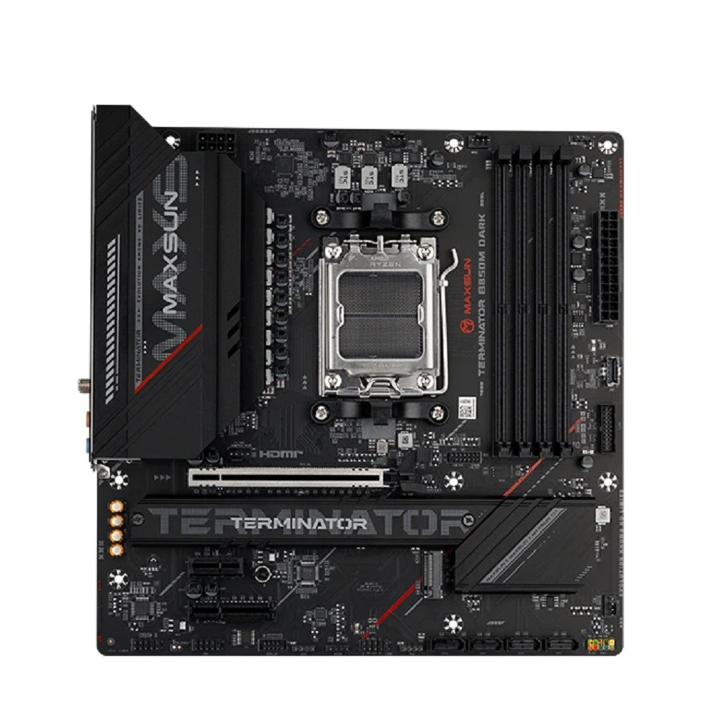 Материнская плата MAXSUN MS-Terminator B850M DARK WIFI, AM5, mATX, DDR5, WiFi6E