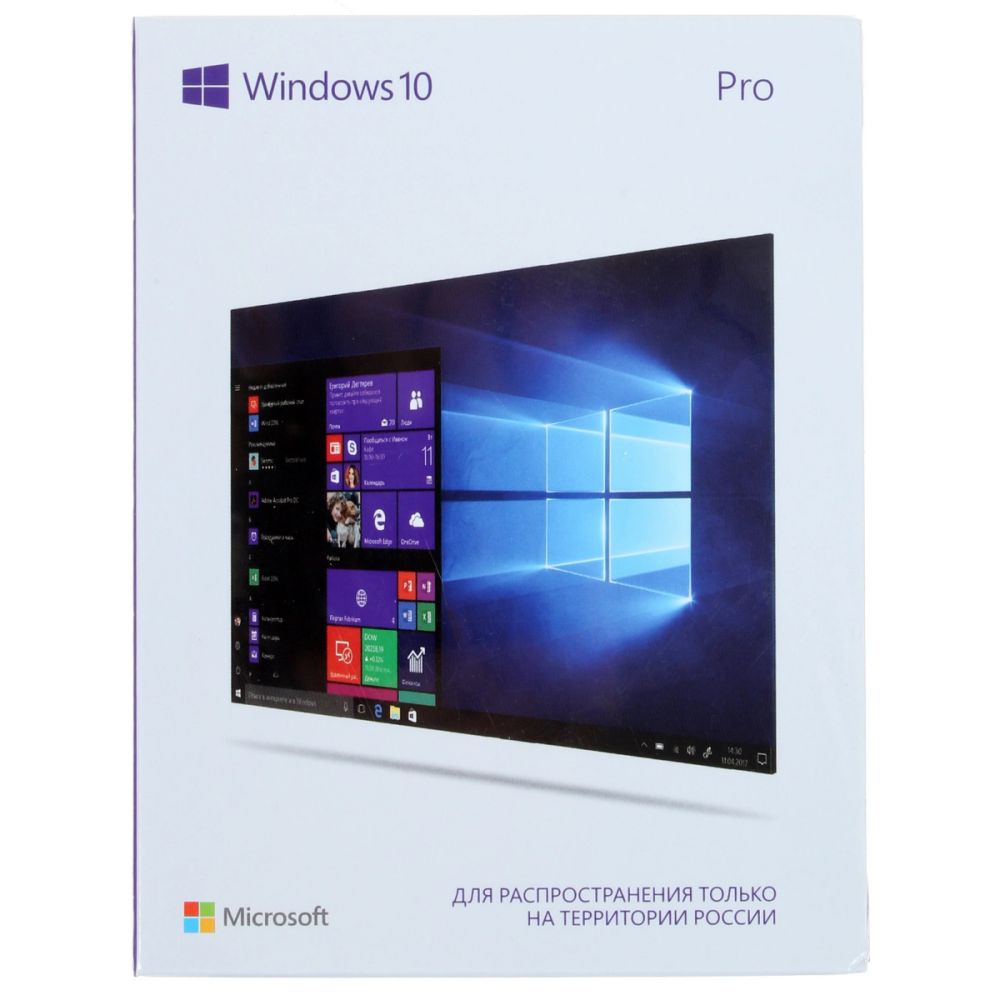 Операционная система Microsoft Windows 10 Professional FQC-10150, 32/64-bit, 1 польз., рус., USB