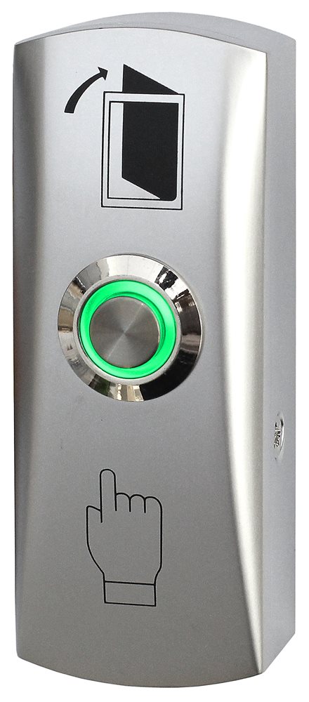 Кнопка Smartec ST-EX142L, металлическая, накладная, СИД, НР