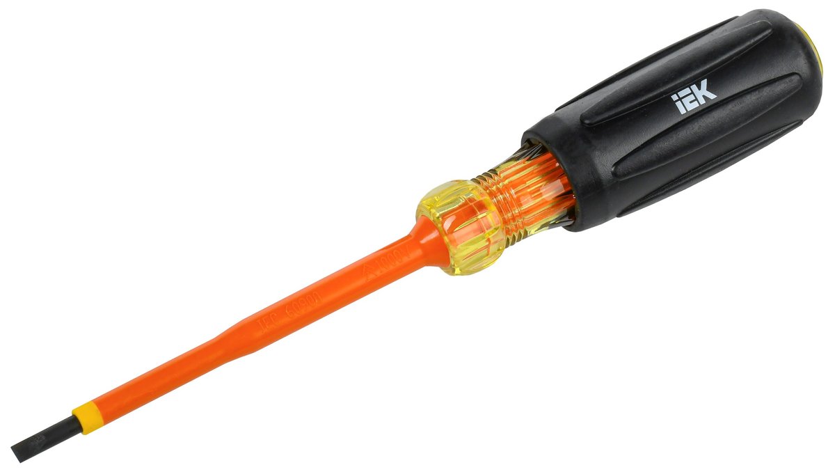 Отвертка диэлектрическая IEK ARMA2L 5 A2L5-SC30-T3-SL-40-100, SL4,0×100, Т3