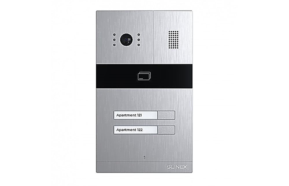 Вызывная панель SLINEX MA-02CRHD, AHD, 2 абонента, со считывателем