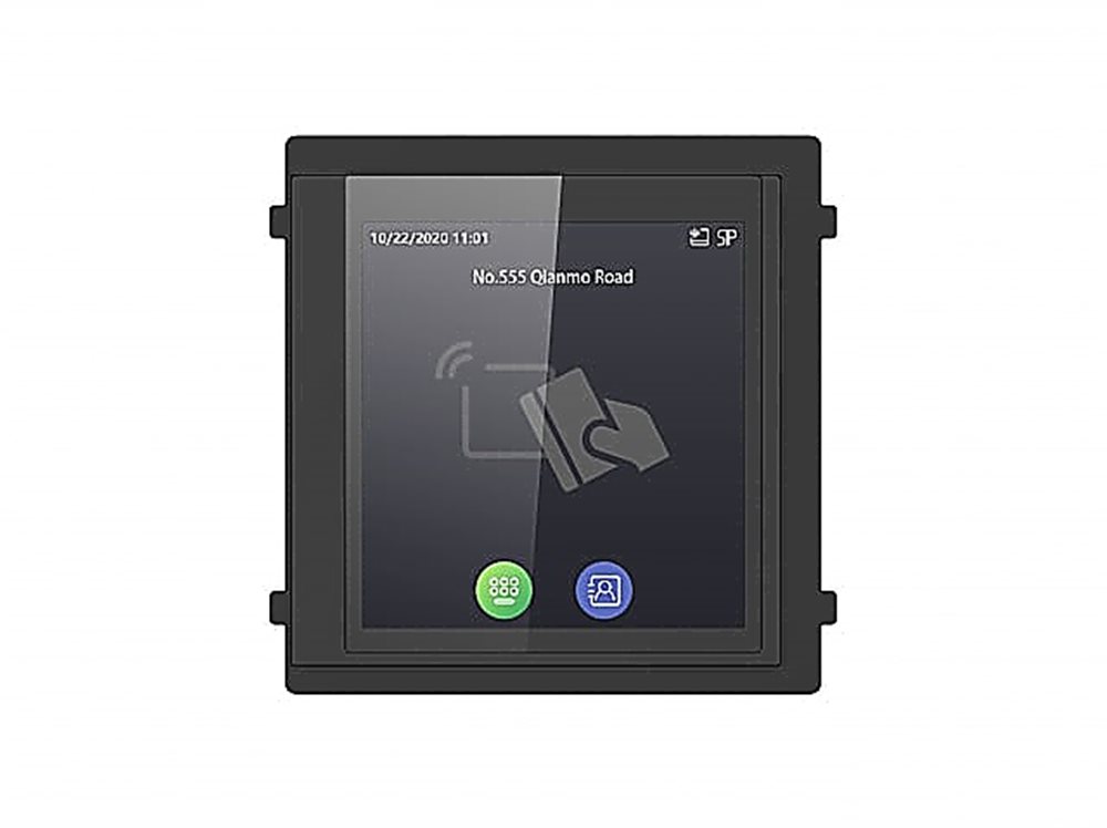 Модуль сенсорной клавиатуры Hikvision DS-KD-TDM, Mifare/EM-Marin, 4" сенсорный дисплей
