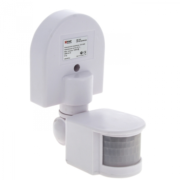 Датчик движения EKF dd-ms-16C, ИК, 1200Вт, 180°, IP44