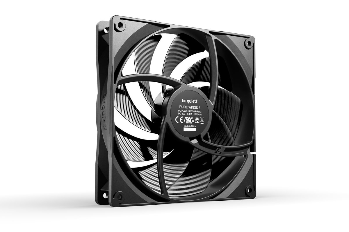 Вентилятор be quiet! Pure Wings 3 140mm PWM high-speed (BL109), 140×140×25 мм, 4-pin PWM, 1800 об/мин