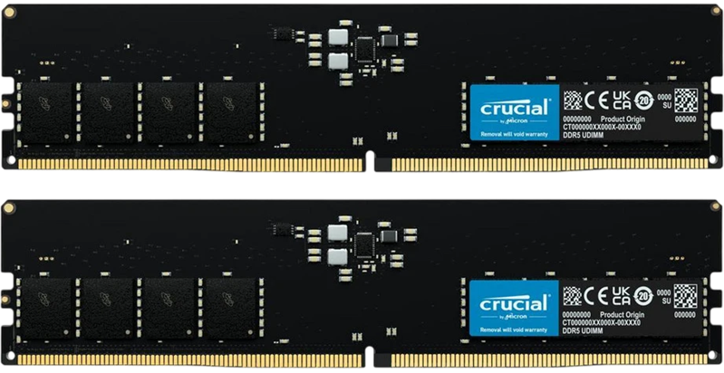 Оперативная память Crucial CT2K32G56C46U5, 64 ГБ (2×32), DDR5-5600