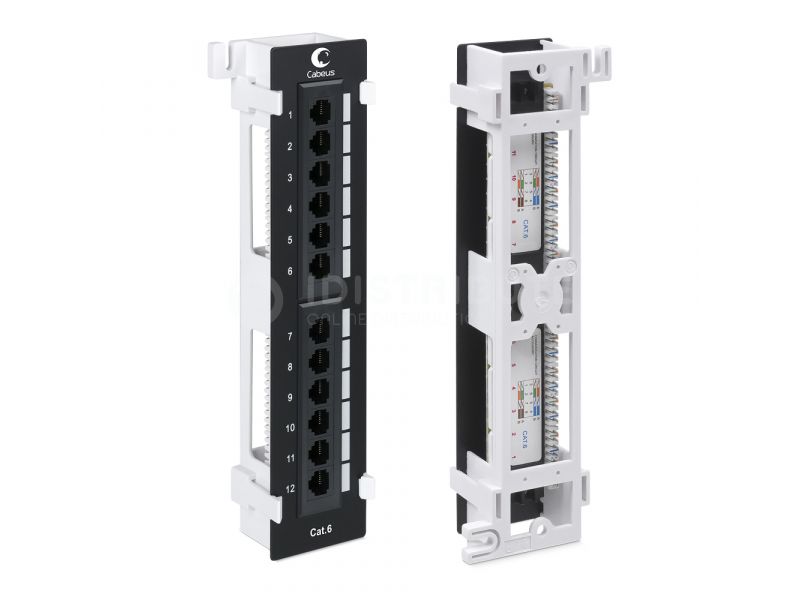 Патч-панель Пожтехкабель-СКС 201-009, настенная, 12×RJ-45, кат.5e
