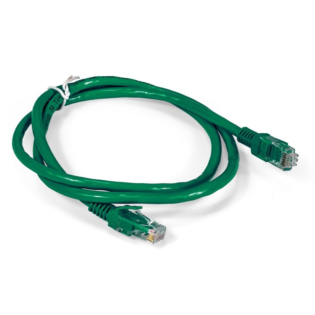 Патч-корд ExeGate EX297188RUS, U/UTP Cat.6, RJ45–RJ45, 1 м, зелёный