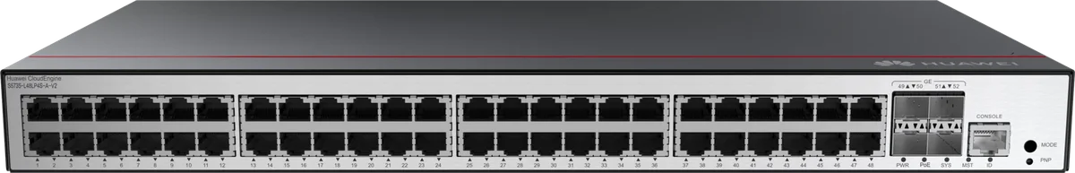 Коммутатор Huawei S5735-L48LP4S-A-V2, 48×1GbE PoE+, 4×SFP, 380 Вт