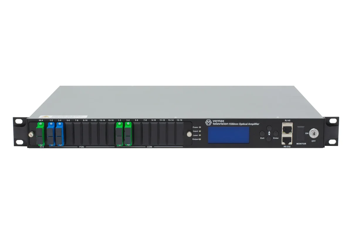 Усилитель оптический Vermax Vermax-NGE-4x18 SP, 2 входа, 4×18dBm, CWDM, 1U