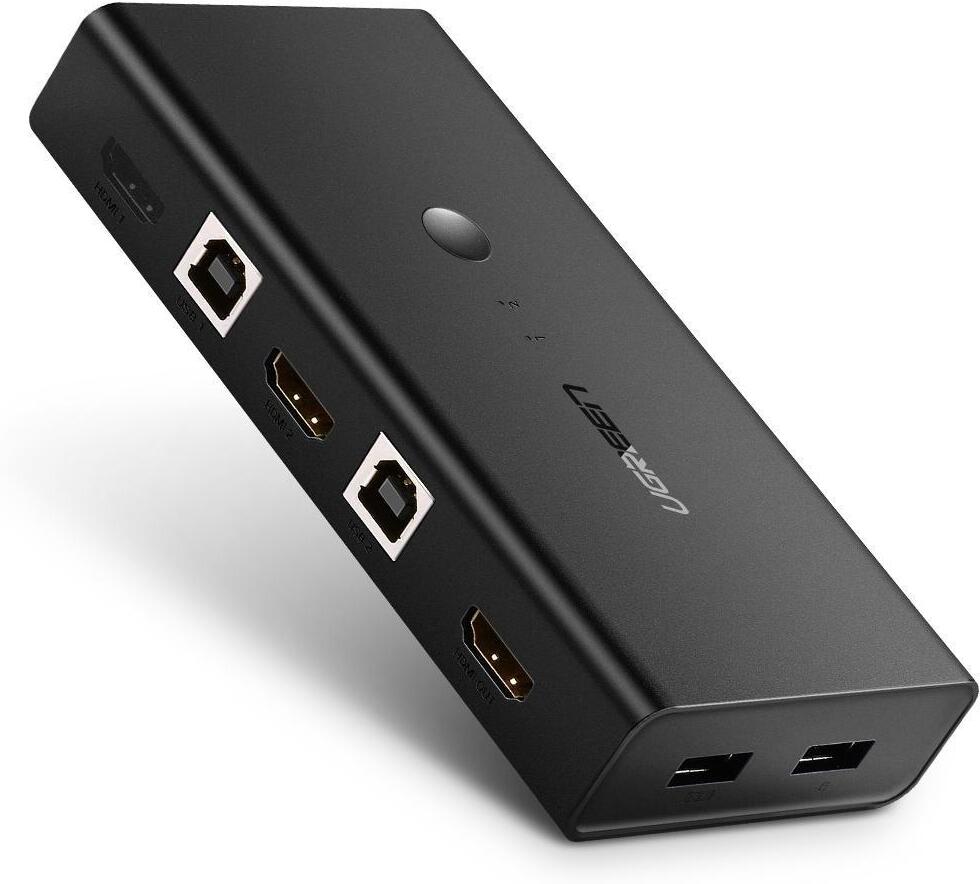 KVM-переключатель Ugreen CM200 50744, HDMI, 2 входа / 1 выход