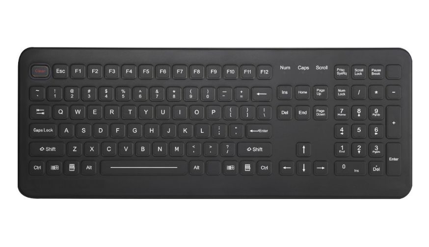 Клавиатура KEY TECHNOLOGY K-TEK-M399KP-FN-DT-B-US/RU-USB, IP65, USB