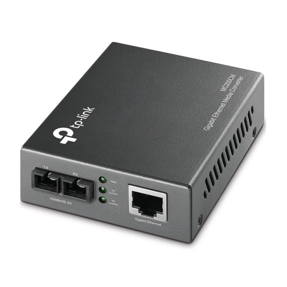 Медиаконвертер TP-Link MC200CM, Gigabit Ethernet, 1000Base-SX, Duplex SC, 850 нм