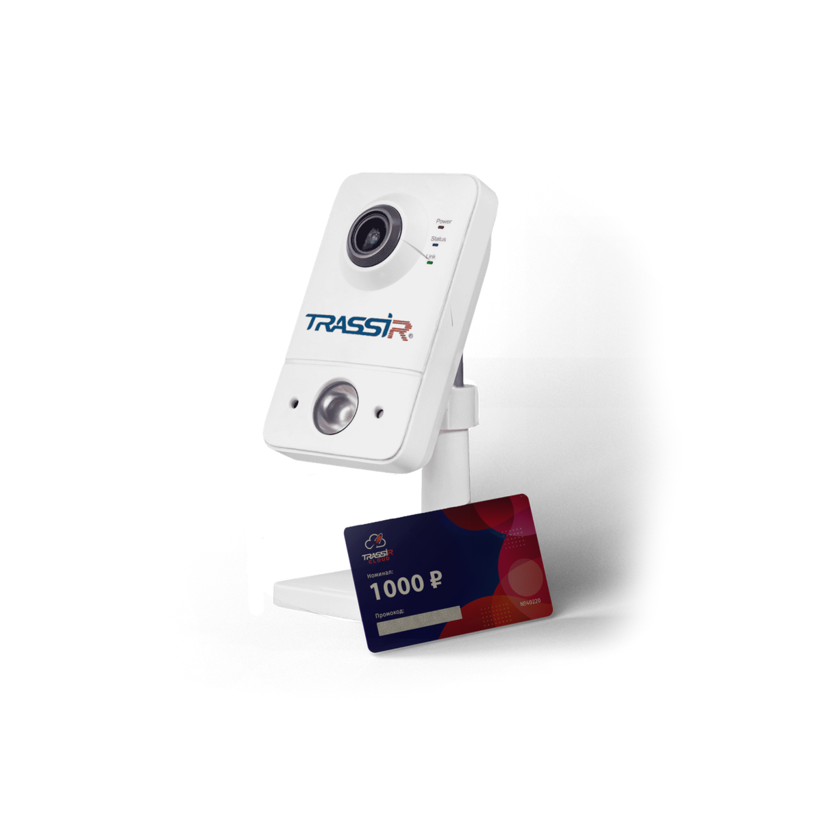 Камера TRASSIR CloudCube1, 2MP Wi-Fi IP, 2.8 мм, FullHD, ИК до 10 м