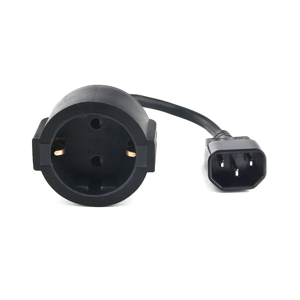 Кабель питания Cablexpert PC-SH-C14-10A-0.15, Schuko/IEC 320 C14, 10 А, 0,15 м