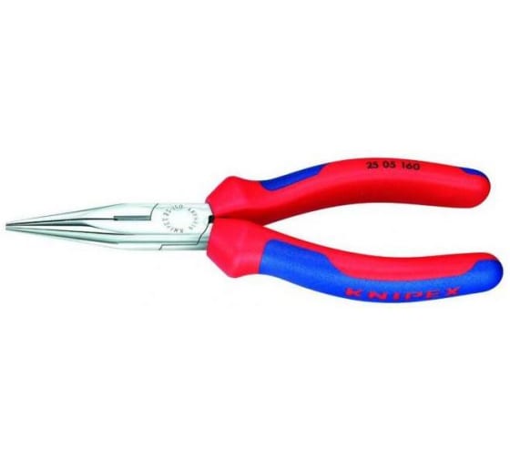 Длинногубцы Knipex KN-2505160, с режущими кромками, L=160мм