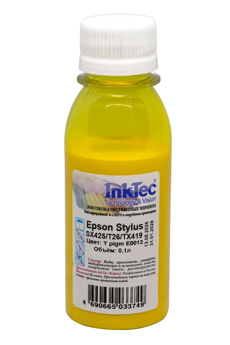 Чернила InkTec SX425, чёрный пигментный, 0,1 л