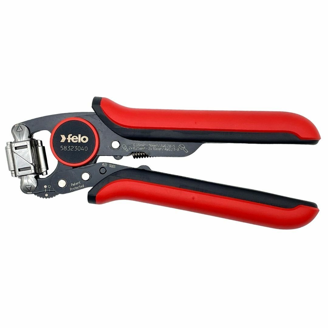 Пресс-клещи Felo 58323040, торцевые поворотные, 0.25-16 мм², сменные матрицы