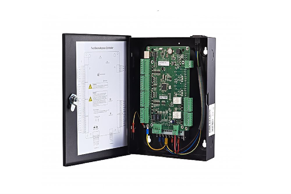 Контроллер доступа Hikvision DS-K2802, 2 двери, 10000 карт, TCP/IP, Wiegand