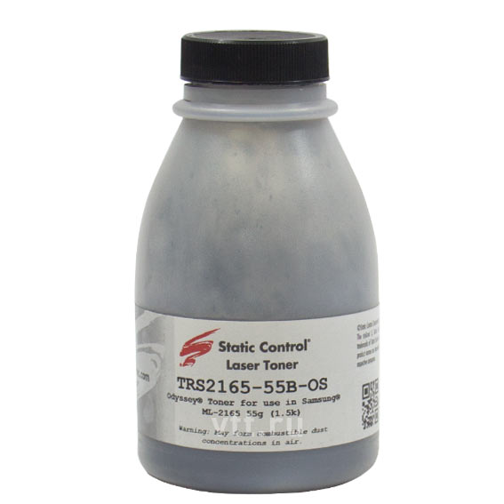 Тонер Static Control TRS2165-55B-OS, черный, 55 г