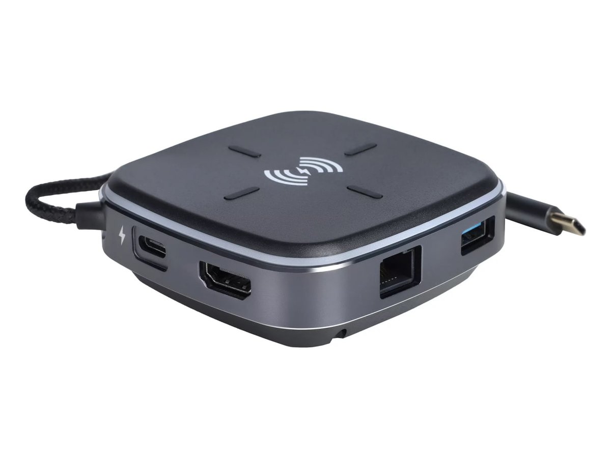 Док-станция Intrend ITACS-9W, USB Type-C, HDMI 4K/30Hz, 60W PD, RJ-45