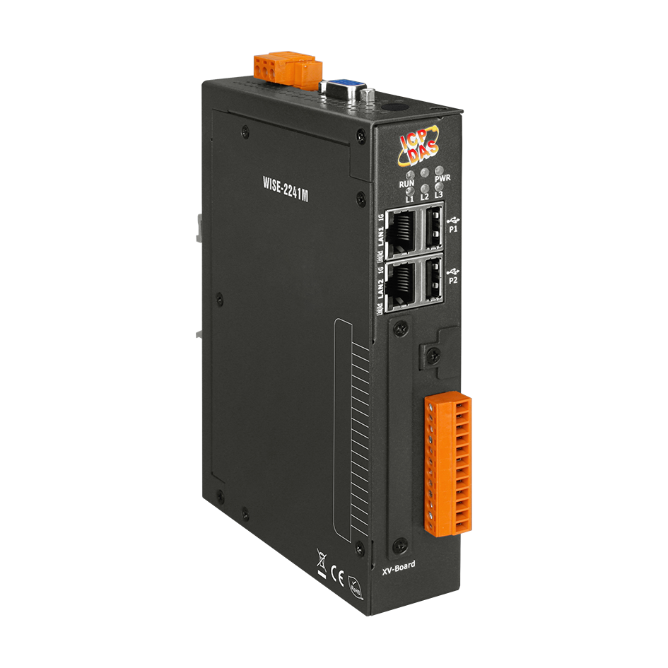 IoT-контроллер ICP DAS WISE-2241M CR, 2×GbE, RS-232, 2×RS-485, DIN