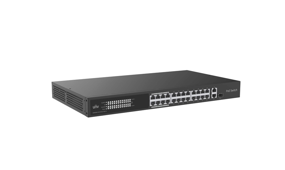 Коммутатор Uniview NSW3000-24T1GT1GC-POE-IN, L2, 24×100M PoE, 1×GbE, 1×Combo