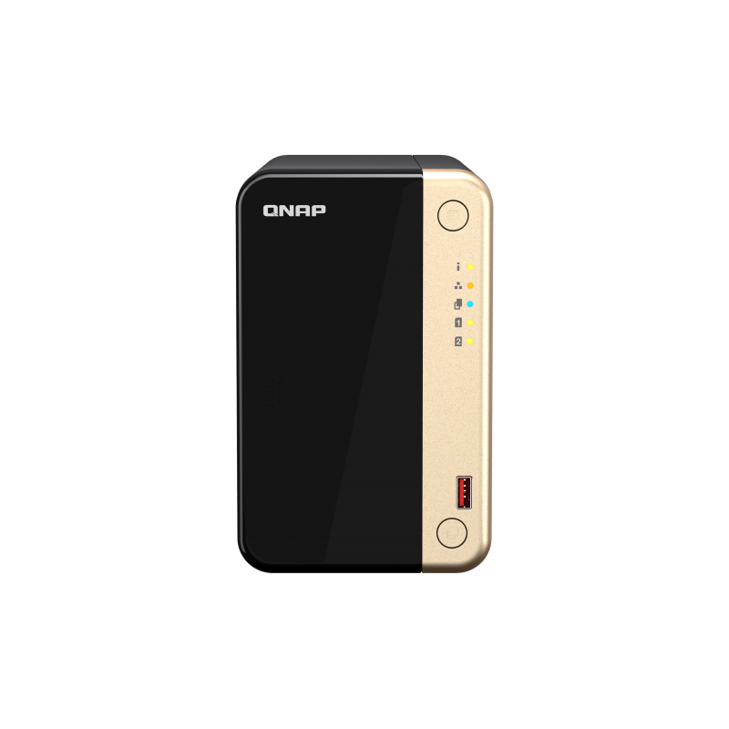NAS QNAP TS-264-8G, 2 отсека SATA, Celeron N5095, 8 ГБ DDR4, 2×2.5GbE