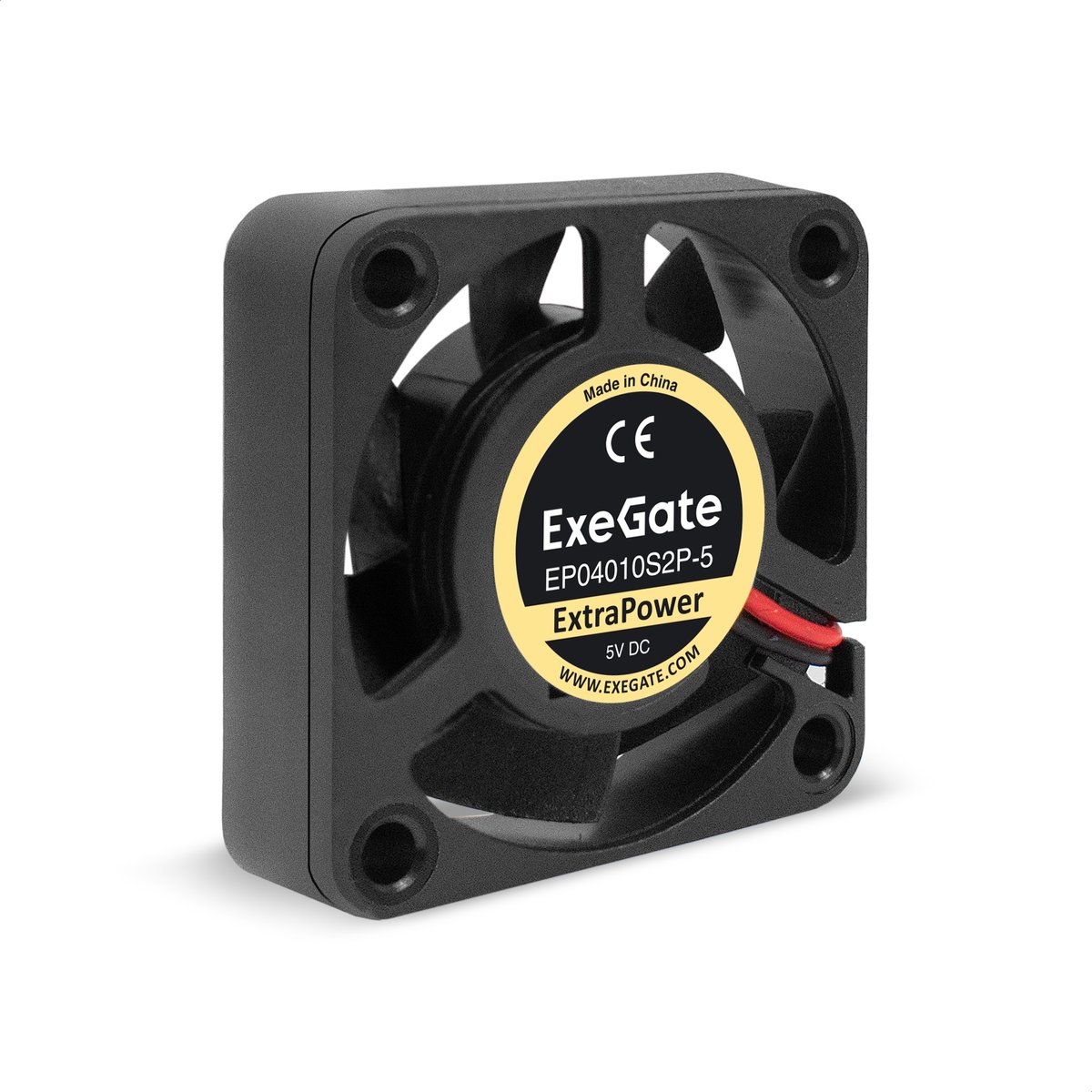 Вентилятор EXEGATE EX295194RUS (EP04010S2P-5), 40×40×10 мм, 5 В, 7500 об/мин, 2-pin
