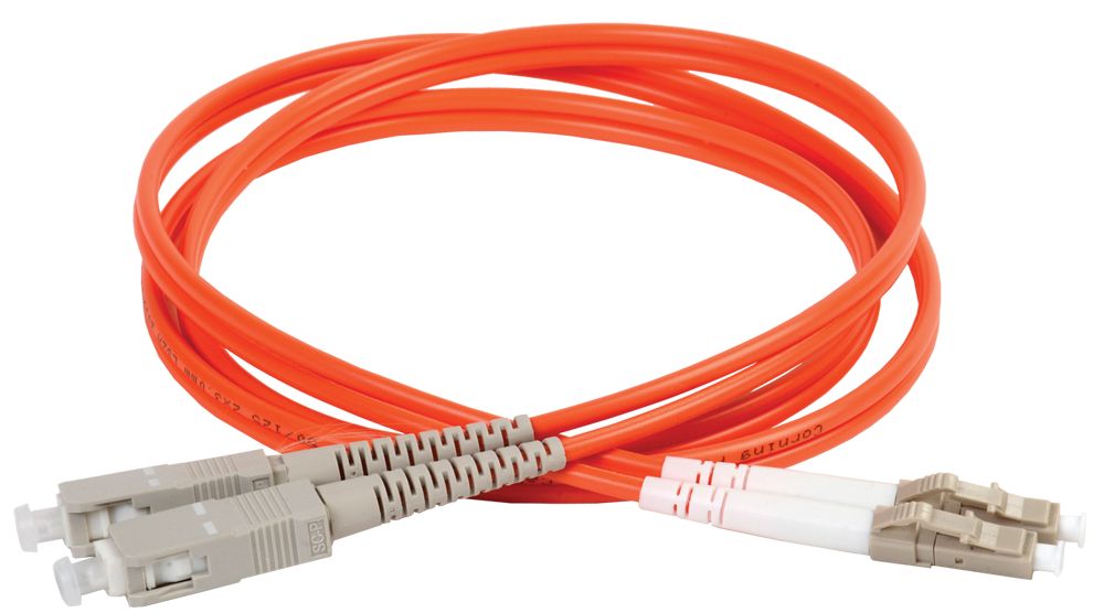 Патч-корд ITK FPC50-SCU-LCU-C2L-3M, MM OM2, SC/UPC-LC/UPC, Duplex, LSZH, 3м