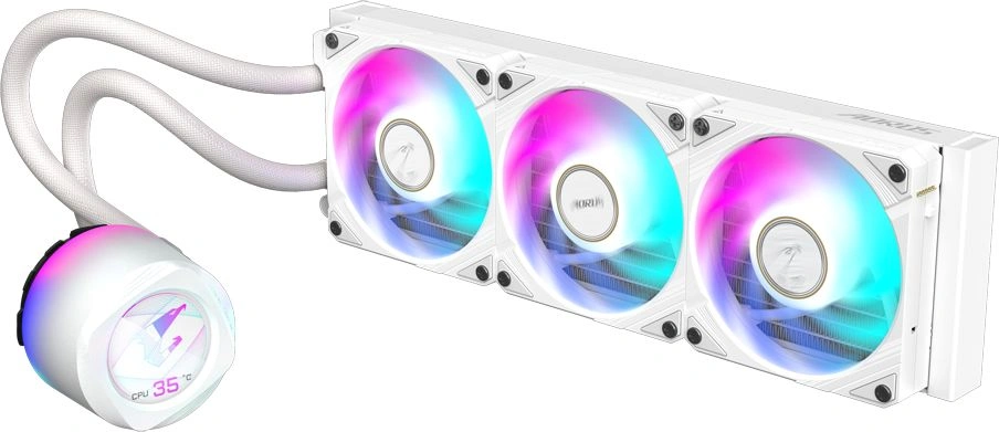 GP-AORUS Gigabyte AORUS WATERFORCE X II 360I White,3x120mm  ARGB  Fan,sTR5,RTL(9JAWTX2360I-00-10)