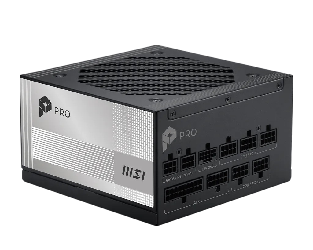 Блок питания MSI 306-7ZPLY11-HD8, PRO A850PL PCIE5, 850W, 80+ Platinum, ATX 3.1