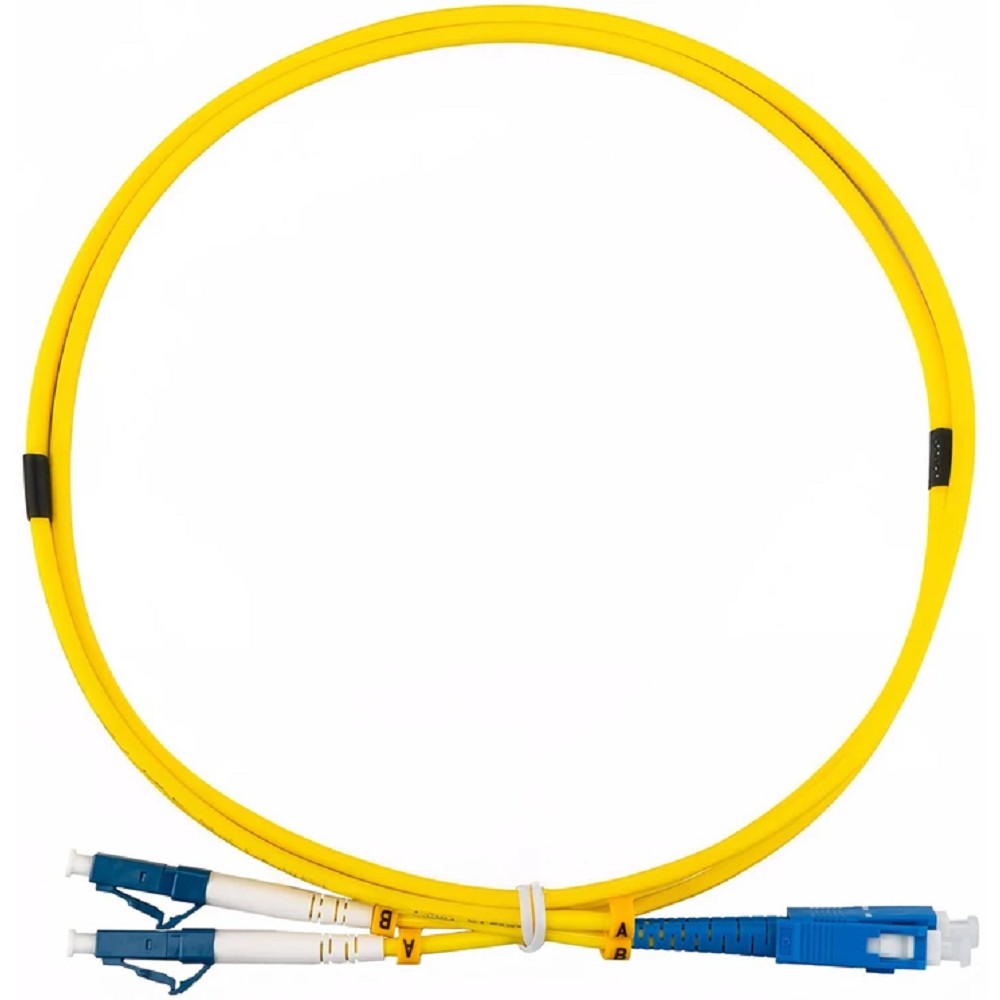 Патч-корд оптический Rexant 50-2114-2, одномодовый SM 9/125 OS2, LC/UPC–SC/UPC, Duplex, LSZH, 2 м