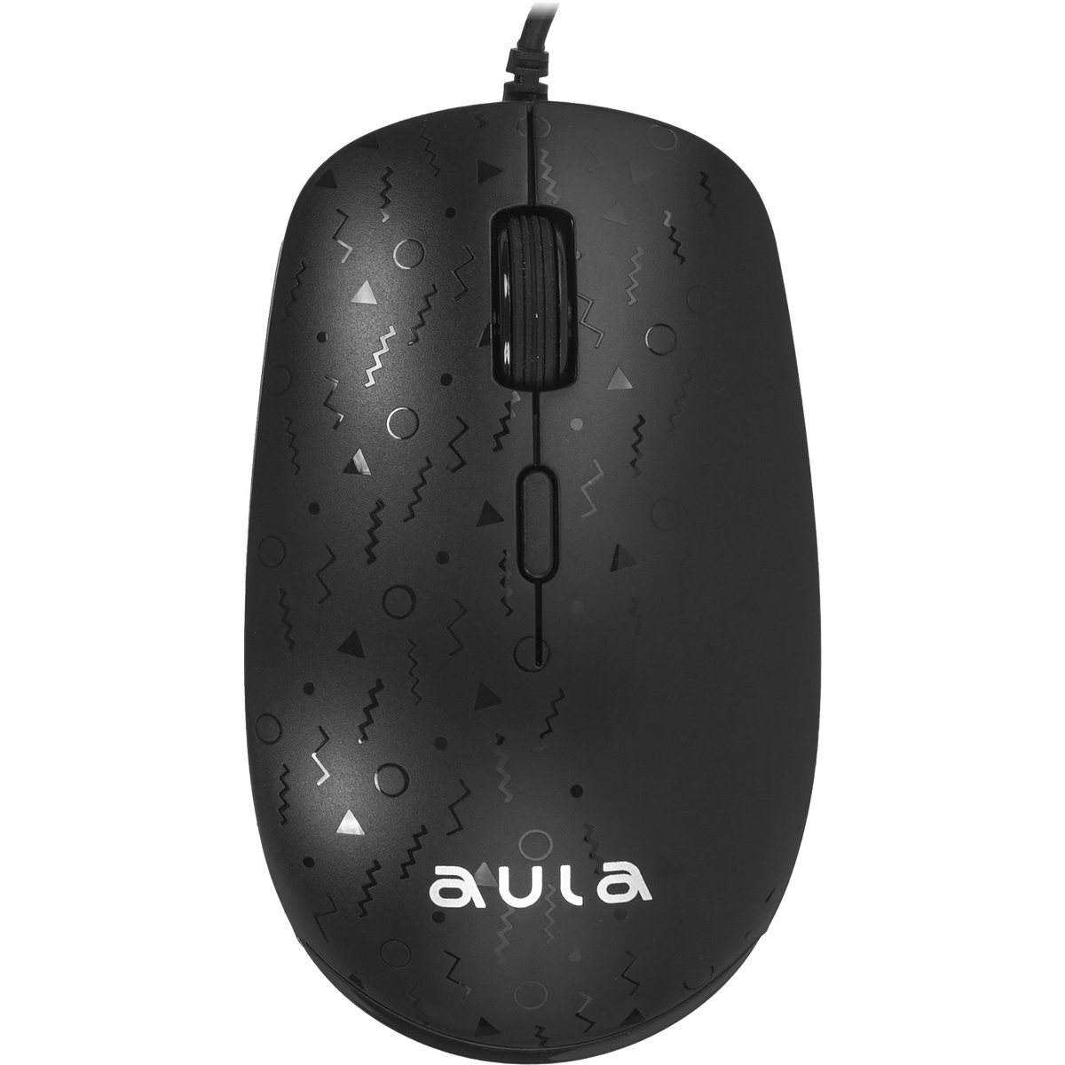 Мышь AULA AM106, проводная, USB-A, 2000 DPI, чёрная
