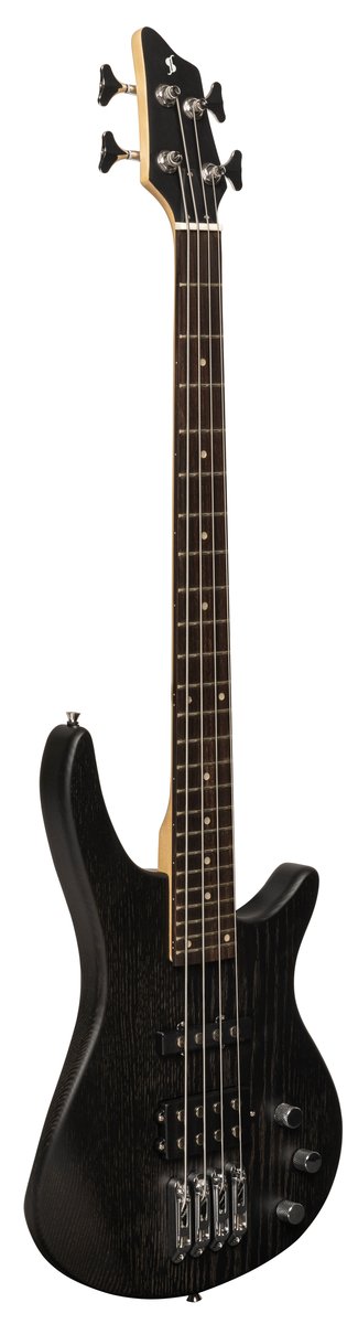 Бас-гитара STAGG [SBF-40 3/4 BLK] 4-х струнная форма Fusion, размер 3/4, корпус массив ясеня, гриф твердый клен, накладка грифа палисандр, 24 лада, мензура 762 мм, колки литые, звукосниматели 1x JB, 1x MM, регуляторы 2x громкости, 1x тона, цвет черный