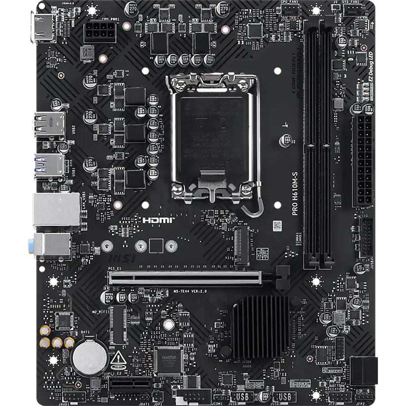 Материнская плата MSI PRO H610M-S, LGA 1700, Intel H610, Micro ATX, DDR5