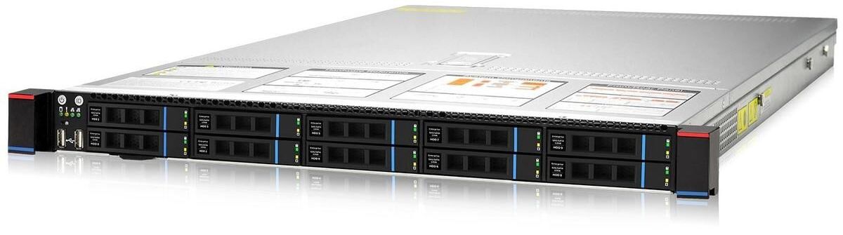 Серверная платформа Gooxi SL101-D10R, 1U, 2×LGA3647, 10×2.5", 2×800Вт