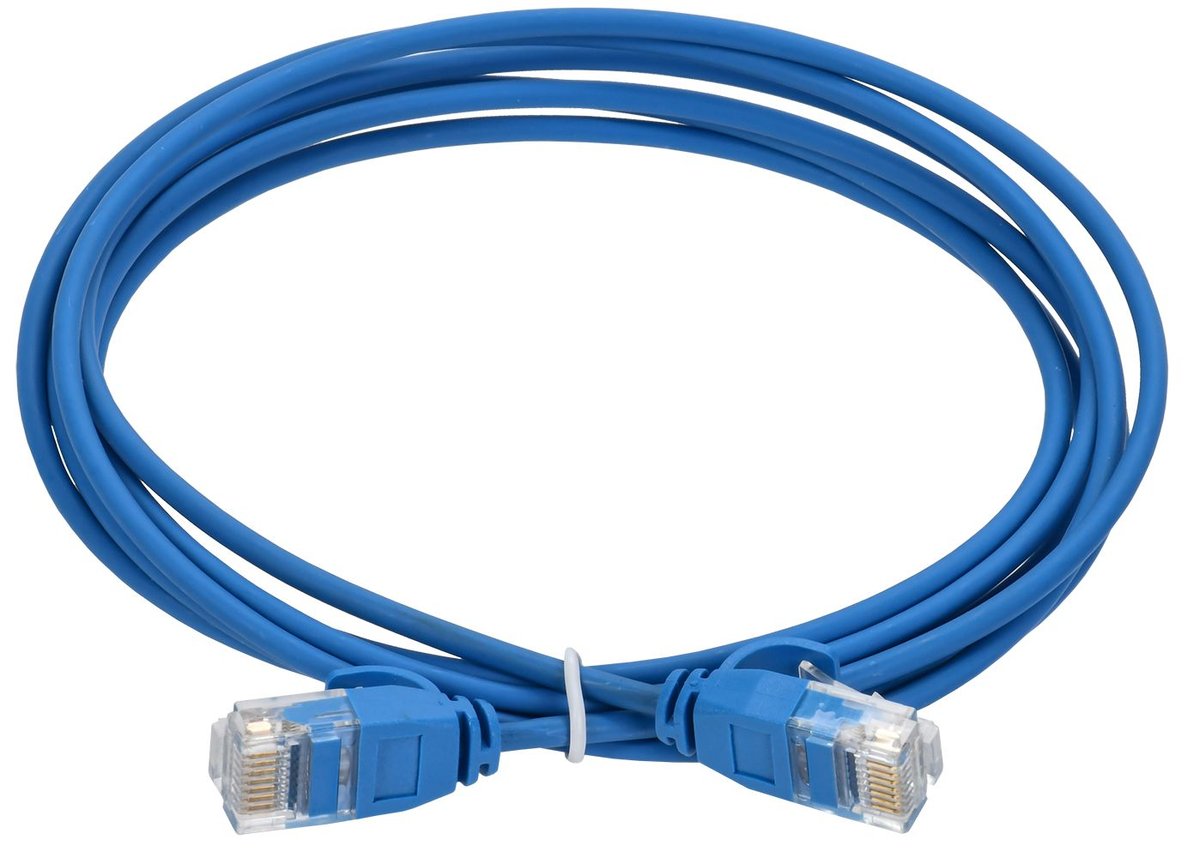 Патч-корд ITK PC03-C5EUL-2M-SL-WT, Cat.5e U/UTP, LSZH, 2 м, 28 AWG, синий