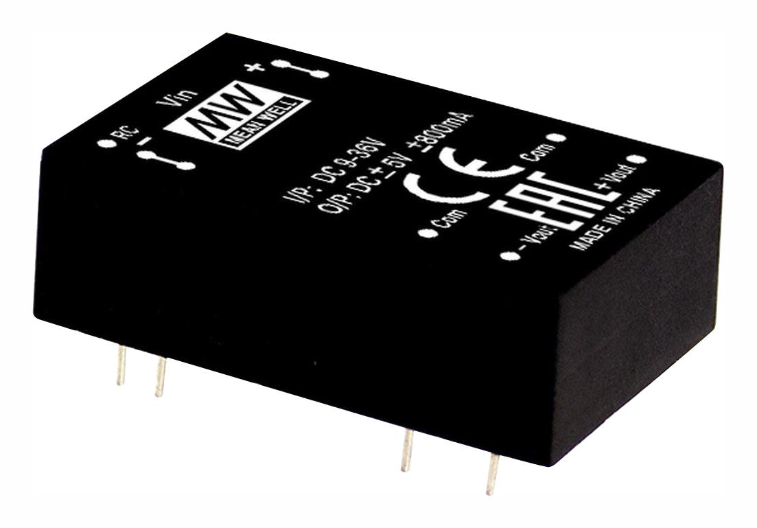 Преобразователь DC-DC Mean Well RDDW08F-15, 8Вт, на плату