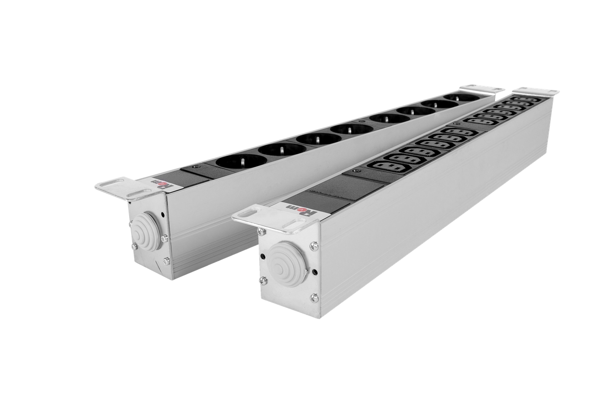Блок розеток ЦМО R-32-12C13-I-440-K, 12×C13, 32 А, 19", 1U