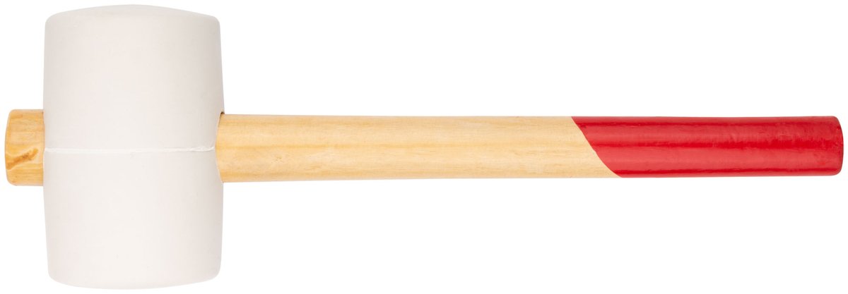 Киянка FIT 45335, резиновая, деревянная ручка, 80 мм, 900 г