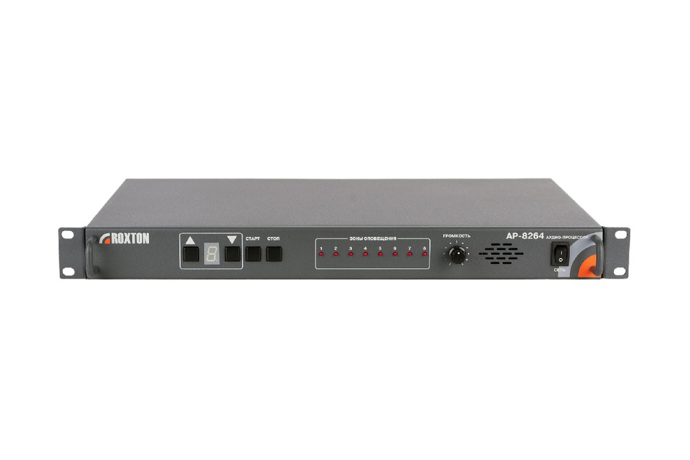 Аудиопроцессор Roxton AP-8264, 8+1 сообщений, RS-485, 1U