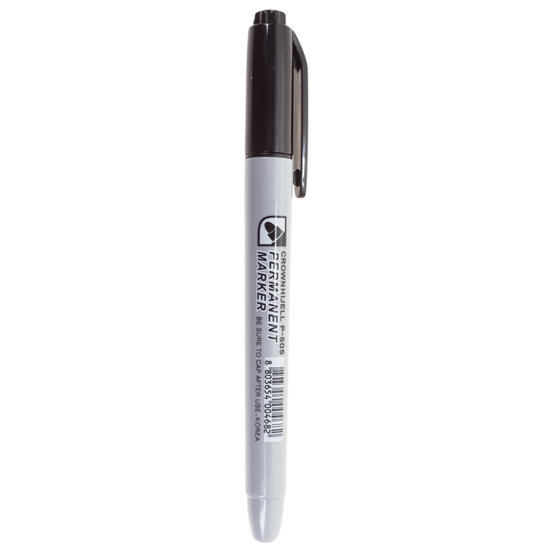 Маркер перманентный REXANT Crown Multi Marker Slim 08-8201, 2 мм, черный