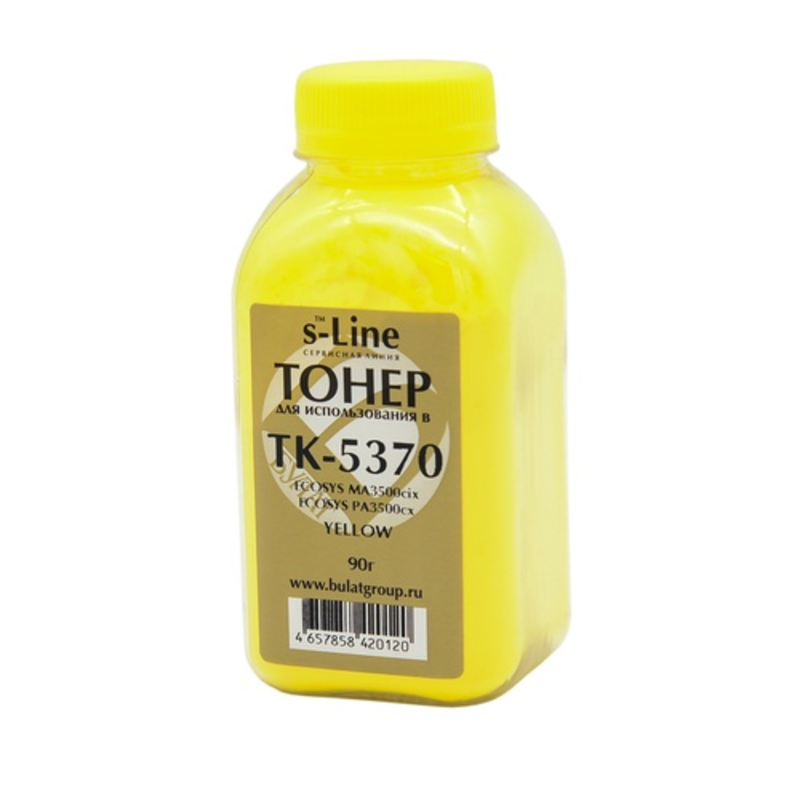 Тонер Булат EAKYPA3500050, Kyocera TK-5370, банка 90 г, жёлтый