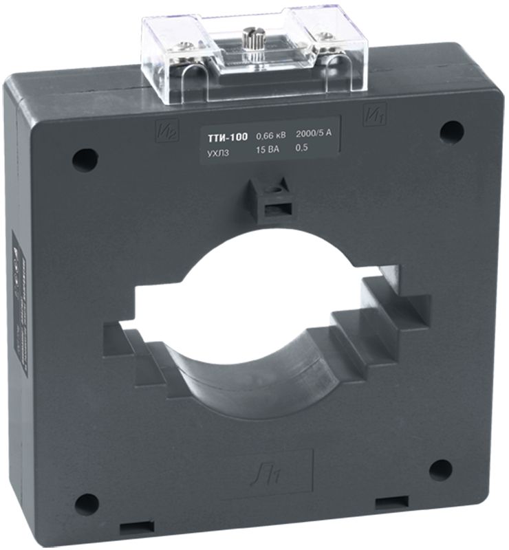Трансформатор тока IEK ТТИ-100 ITT60-2-15-2000, 2000/5 А, кл. 0.5, 15 В·А