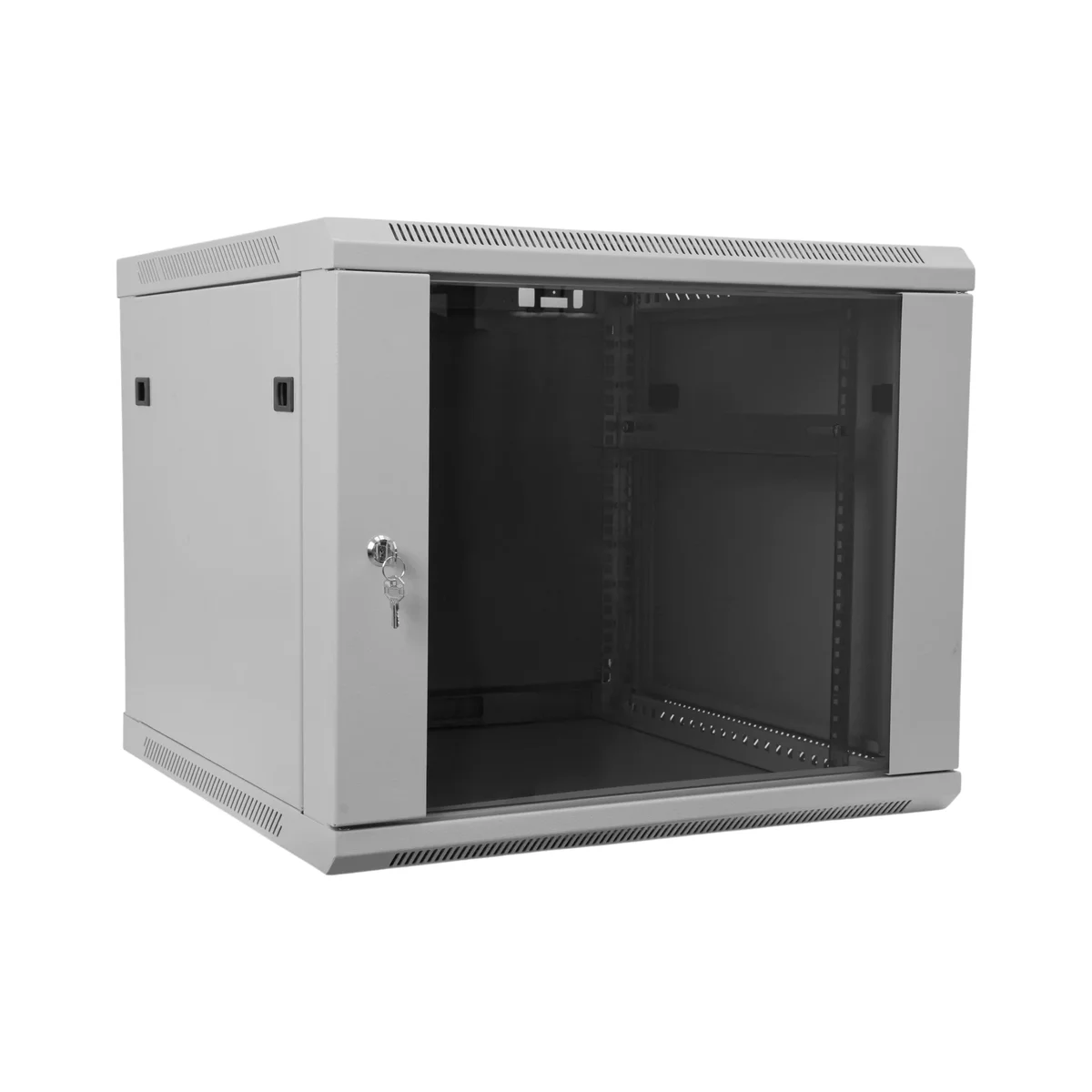 Шкаф телекоммуникационный SNR SNR-TWC-9-SF-R-GD, 9U, 600×600мм, серый, стекло