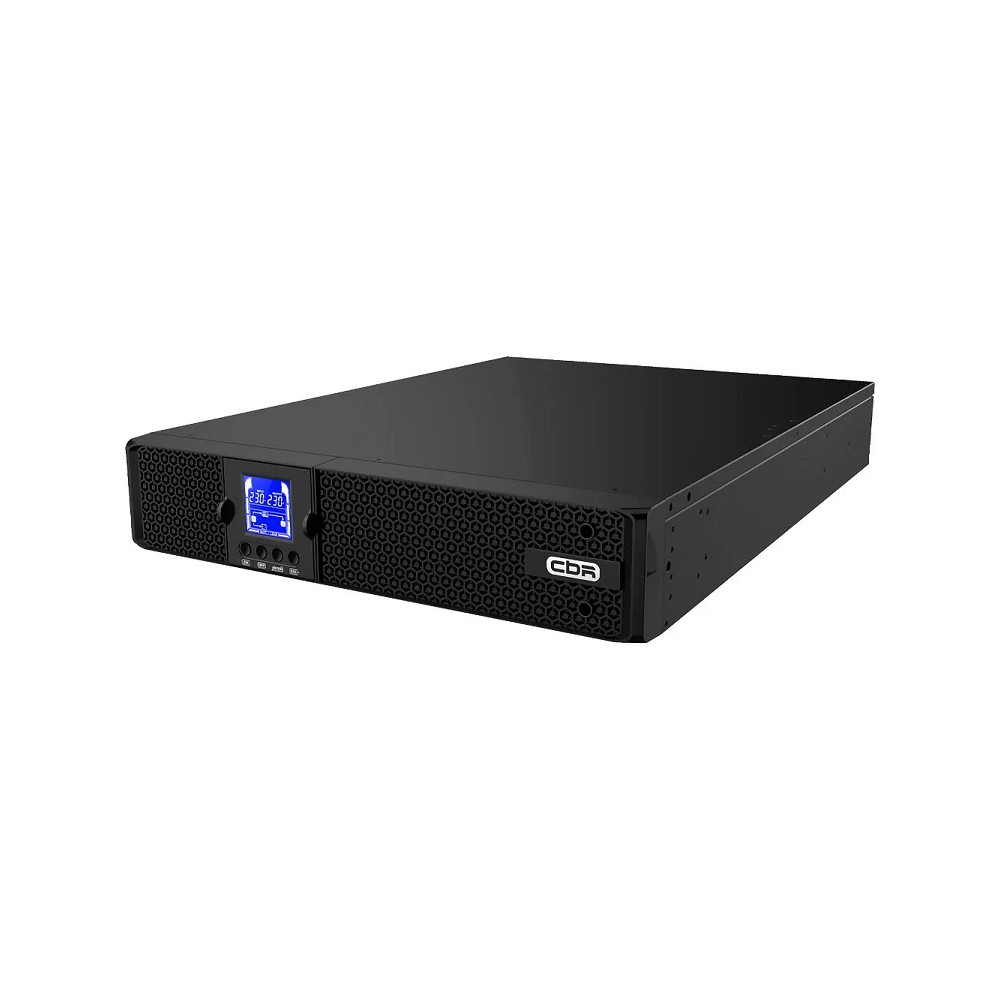 ИБП CBR ESSENCE ESN-2000CE, Online 2000 В·А / 2000 Вт, Tower, 8×C13 + 1×C19, LCD