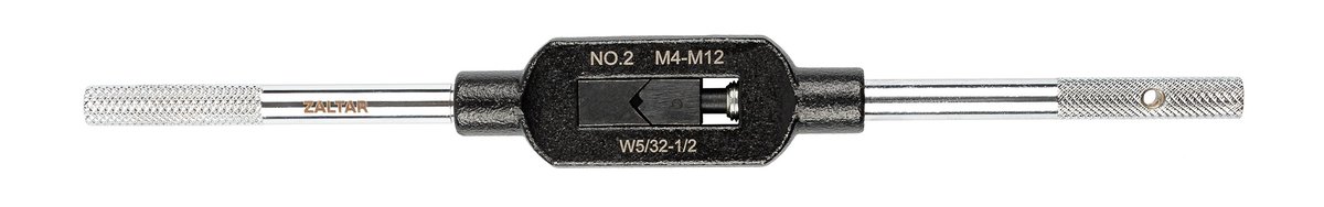Метчикодержатель ZALTAR ZA-04954, регулируемый GT, DIN 1814, №2, M4–12, 280 мм